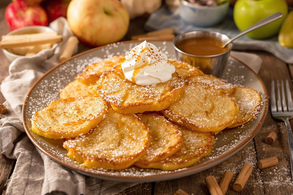 À mi-chemin entre un beignet aux pommes et une crêpe, connaissez-vous les apfelkiechle ?