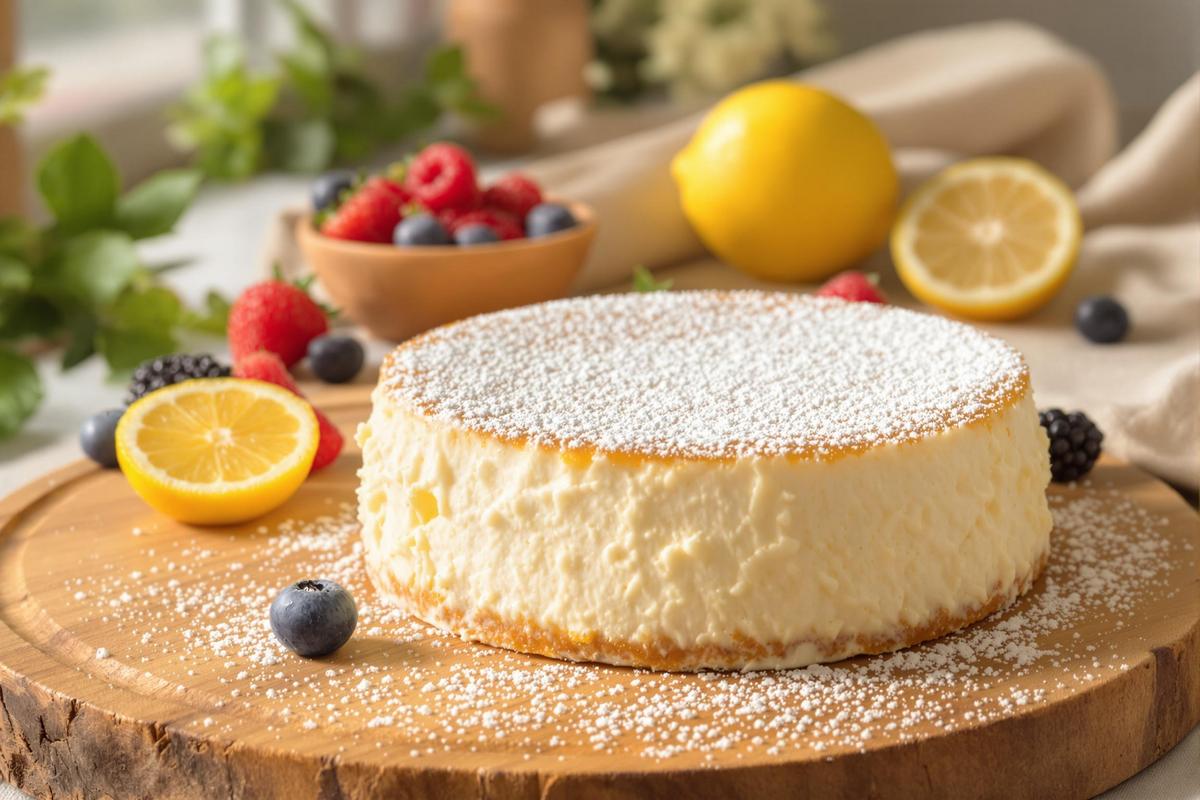 Aussi simple qu'un gâteau au yaourt, ce gâteau au fromage blanc mérite sa place dans votre carnet de recettes