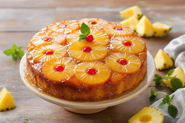 Cette recette de gâteau renversé à l’ananas me vaut tant de compliments que je la réalise le plus souvent possible