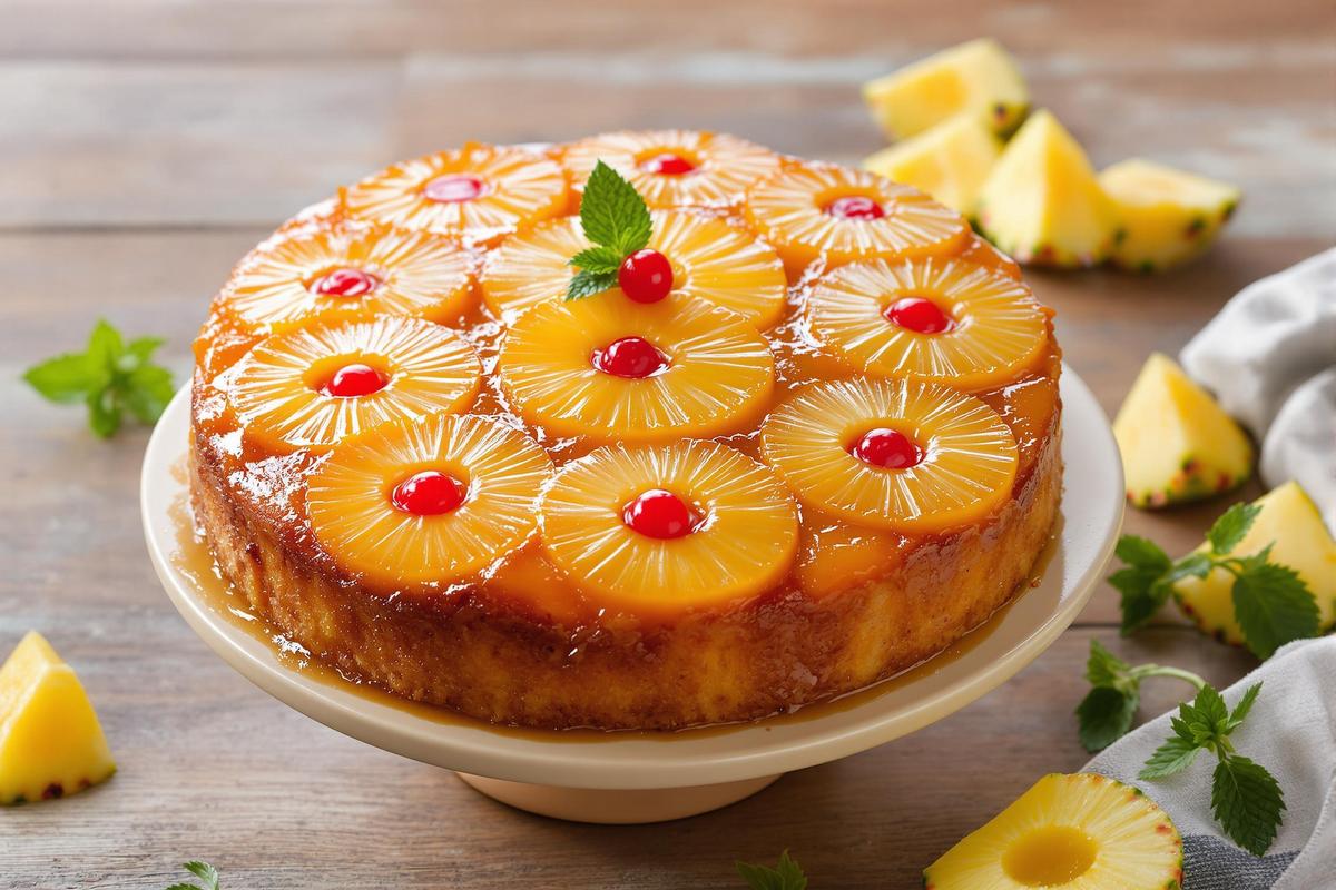 Cette recette de gâteau renversé à l’ananas me vaut tant de compliments que je la réalise le plus souvent possible