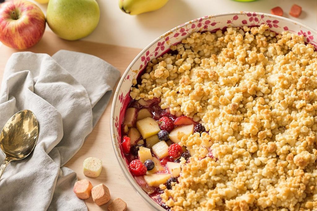 Crumble sans poudre d'amande : recette facile et délicieuse