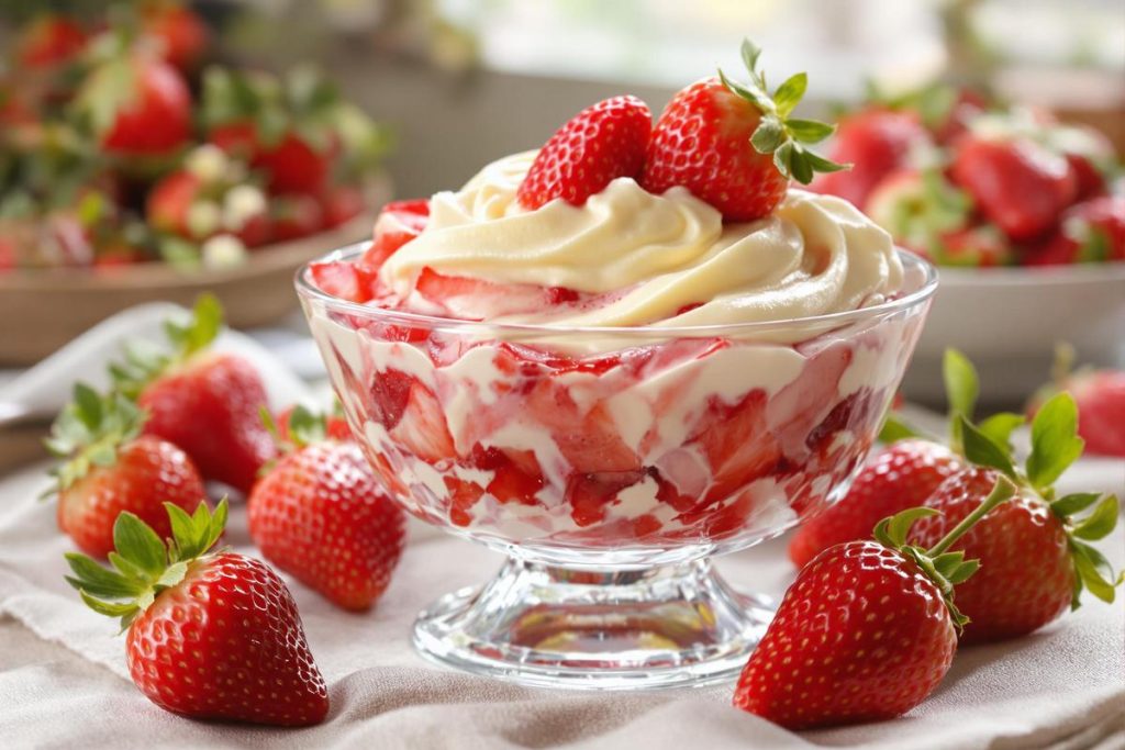 Je le prépare toutes les semaines au printemps : voici le dessert à 2 ingrédients avec des fraises