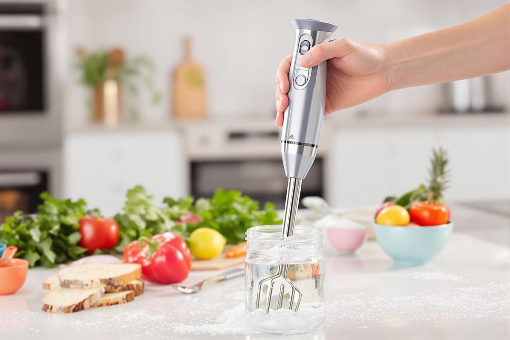 L'astuce ultime pour nettoyer votre mixeur plongeant sans effort et sans le toucher