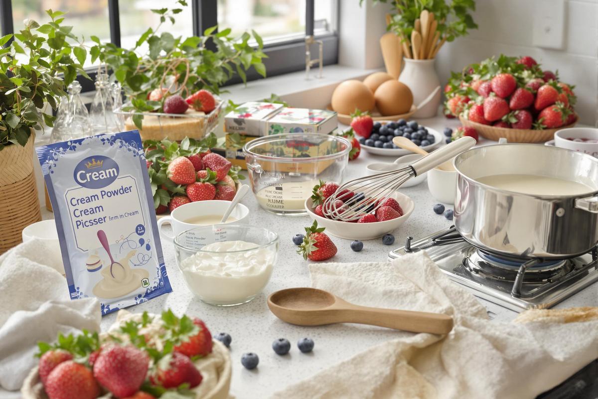 Où acheter de la poudre à crème pour dessert