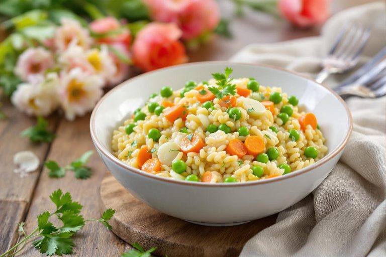 Oubliez la purée, ce risotto aux légumes du printemps est l'accompagnement parfait pour le gigot d'agneau
