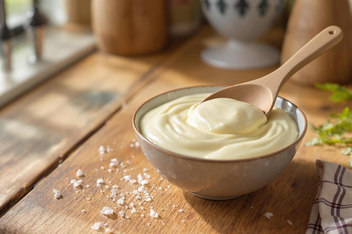 Recette de mayonnaise sans moutarde ni vinaigre