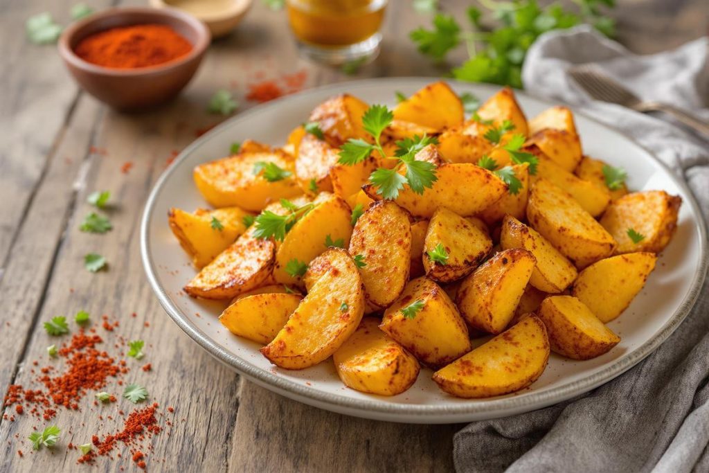 Recette facile et savoureuse de pommes de terre épicées faites maison