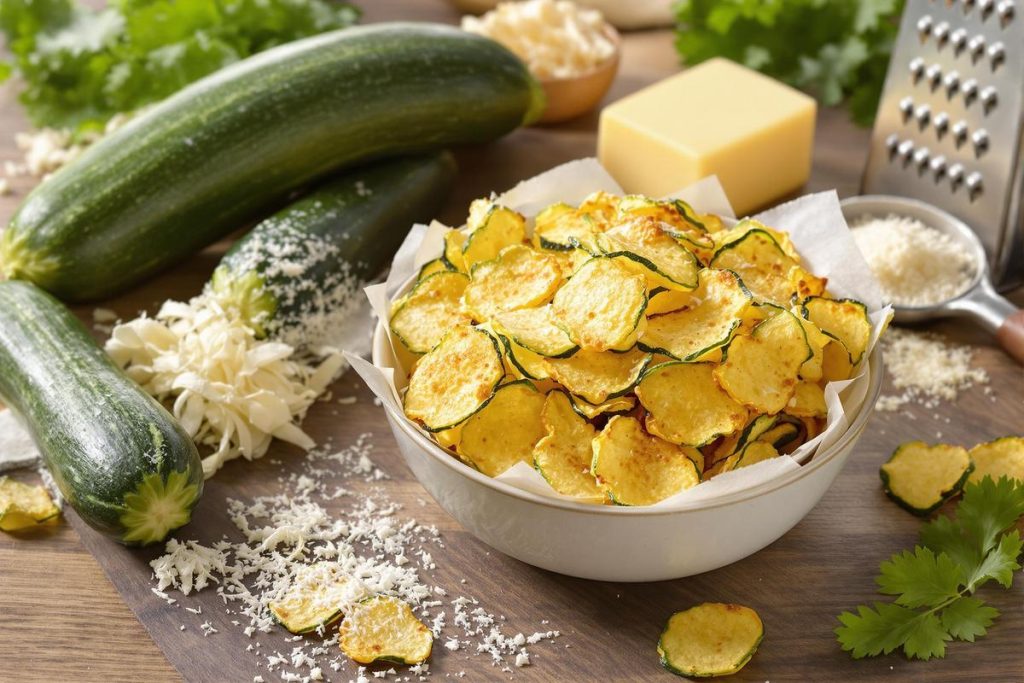 Cette recette de chips au parmesan et courgette est la recette la plus simple du monde pour l'apéro cet été.jpg