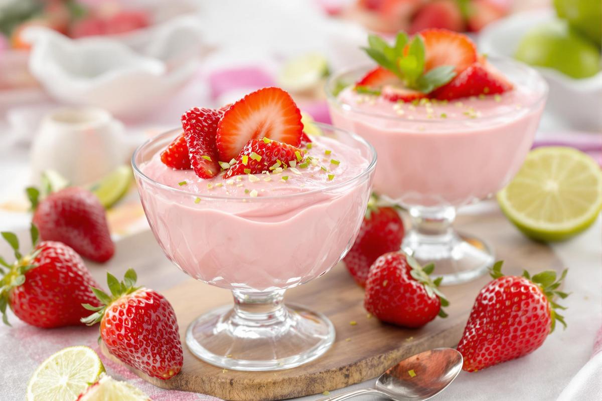 Mousse de fraises légère au yaourt et citron vert : la recette !.jpg