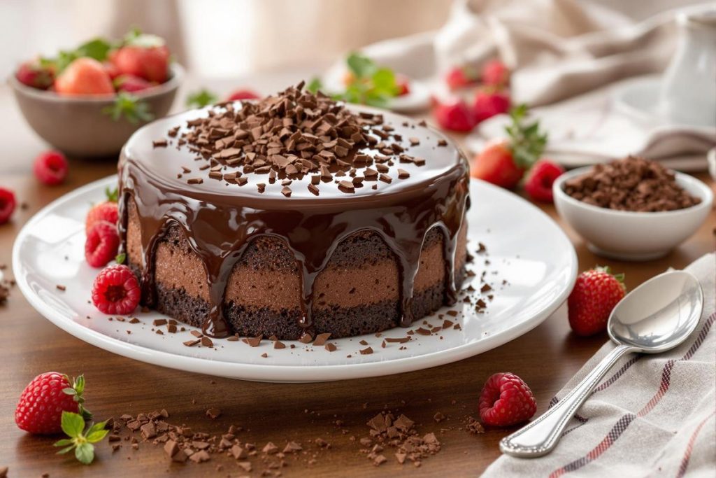 Avec 2 ingrédients seulement et aucune cuisson, ce gâteau au chocolat est le dessert de l’été par excellence.jpg