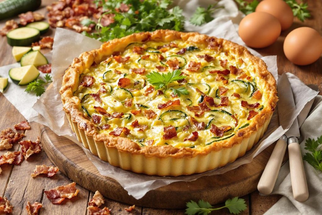 Délicieuse quiche sans pâte courgette lardons : recette facile.jpg