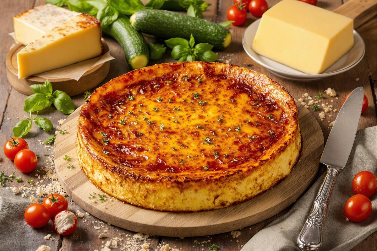 Dîner de la flemme : faites un flan de courgettes, tomates cerises et comté.jpg