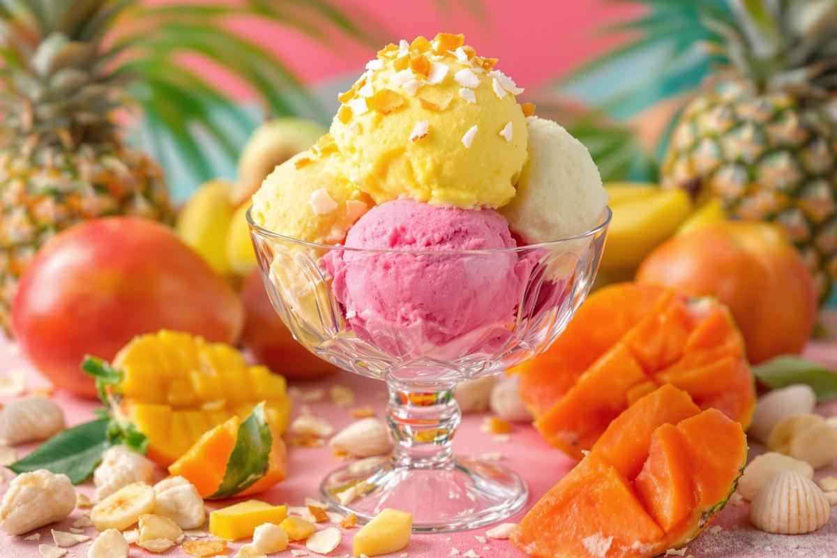 Glace Fruits exotiques mélangés : le paradis sucré express de l'été.jpg