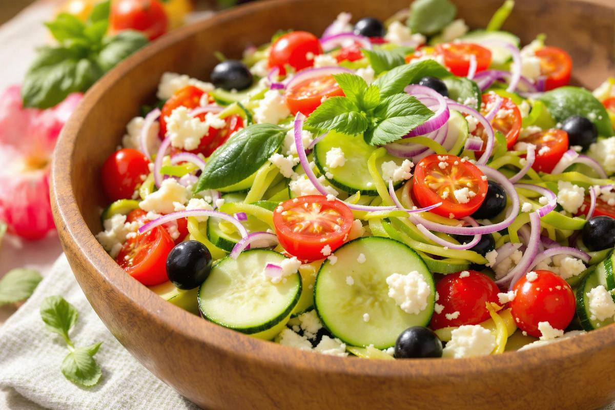 Je ne pourrais manger plus que ça tout l'été : cette salade de courgettes à la feta est à noter dans votre cahier.jpg