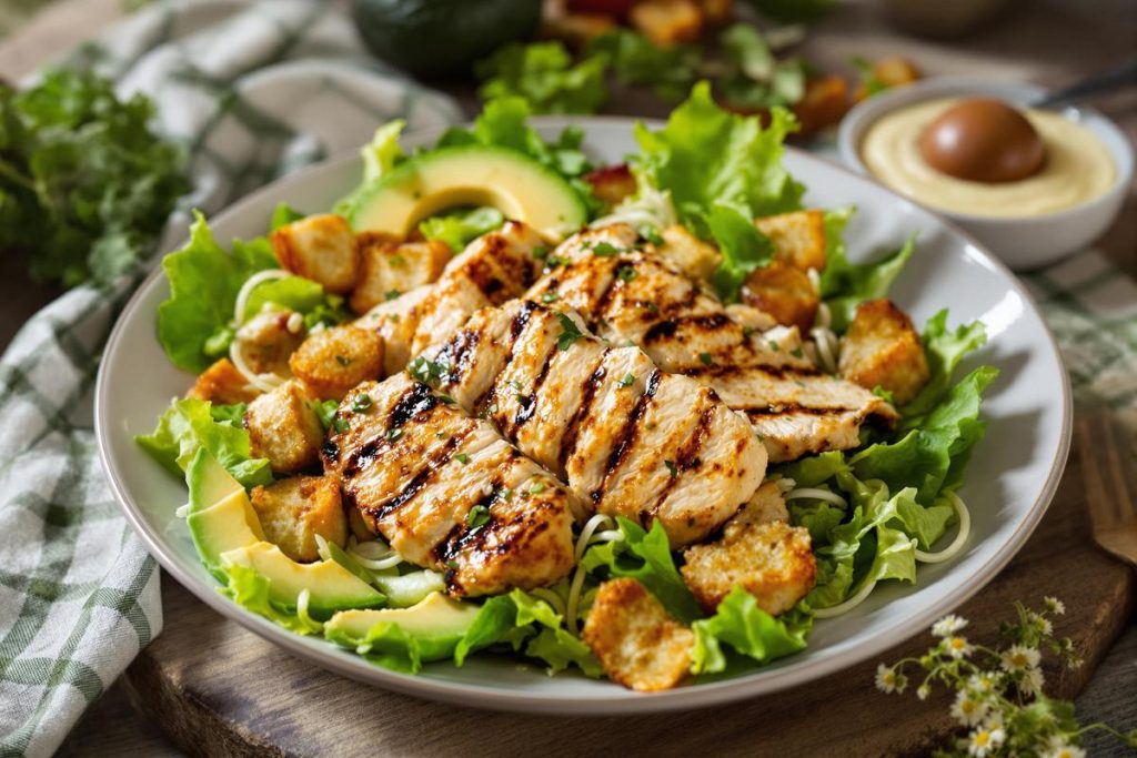 La salade césar revisitée qui affole les dîners entre amis (légère et addictive, tout le monde l'adore).jpg