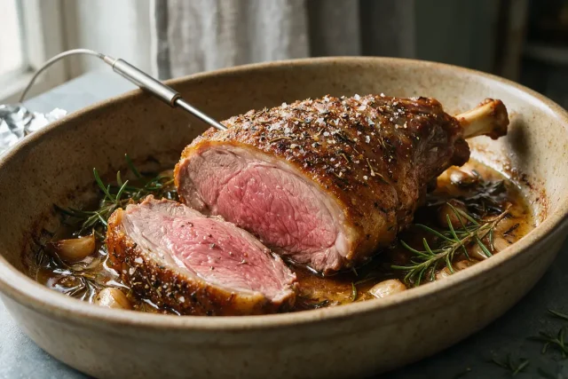 Temps de cuisson gigot d’agneau au four chaleur tournante : guide