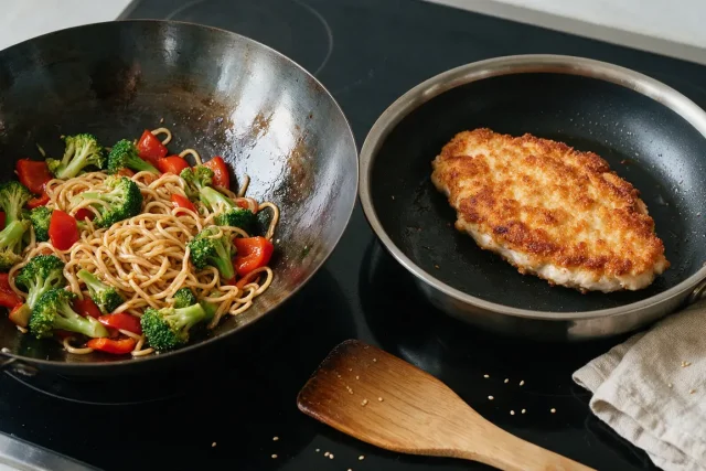 Poêle et wok : comment choisir le modèle adapté à vos recettes